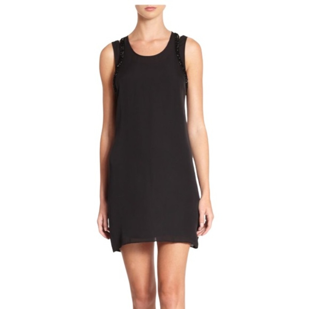 Rebecca Minkoff Keri Sequin-Trimmed Silk Dress